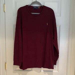 Polo by Ralph Lauren Maroon Long Sleeve Shirt